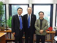 Prof. Li Weiping, Head of Renji Hospital, affiliated hospital of Shanghai Jiao Tong University meets with Prof. Jack Cheng, Pro-Vice-Chancellor.